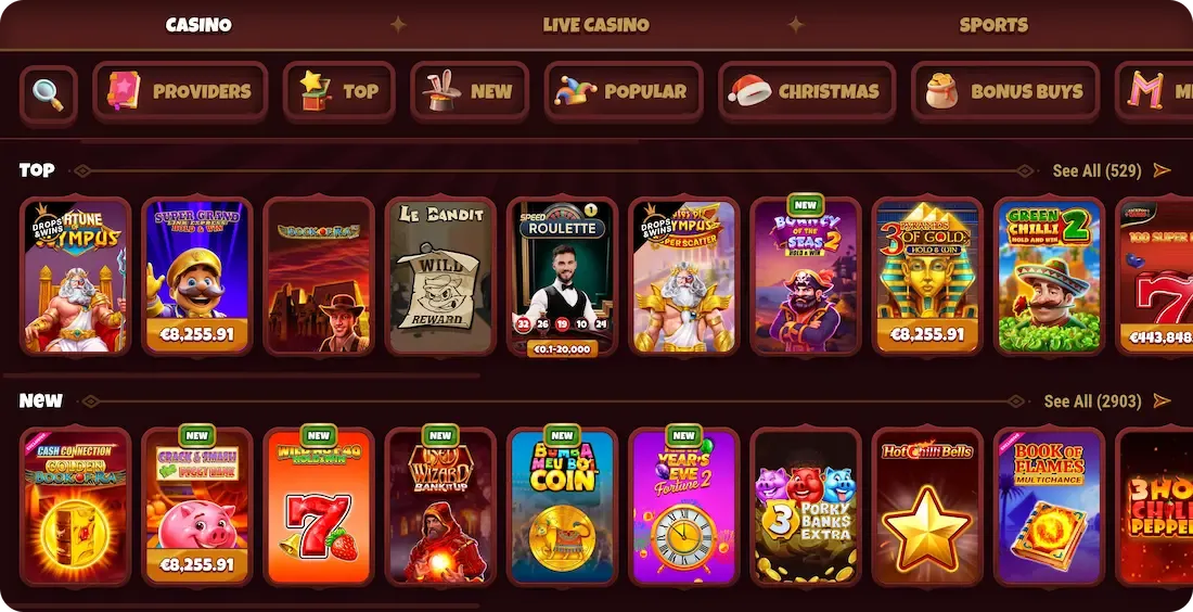 majestico casino slots